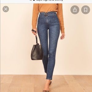 The reformation kayo high and skinny jeans